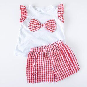First Impressions Gingham Short Set Size 18 Months